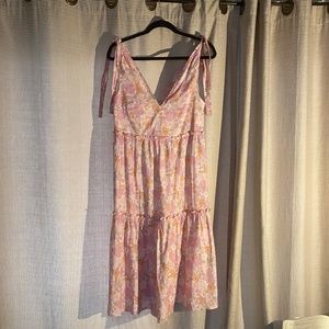 Pink drop waist sundress